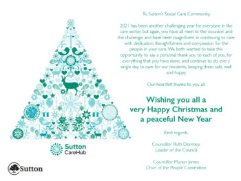 Wishing a very Happy Christmas to our social care community